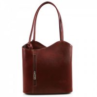 Leather Shoulder Bag/Backpack Brown