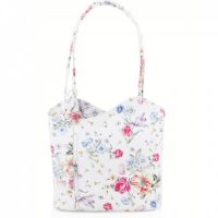 Leather Shoulder Bag/Backpack Floral