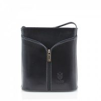Small Cross Body Leather Bag Handbag Dark Grey