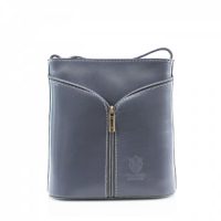 Small Cross Body Leather Bag Handbag Light Grey