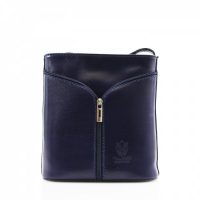 Small Cross Body Leather Bag Handbag Navy Blue