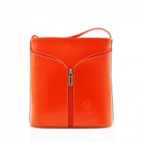 Small Cross Body Leather Bag Handbag Orange
