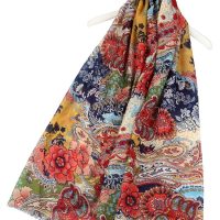 Colourful floral scarf