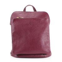 Burgundy Leather Backpack