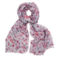 Pink blossom scarf