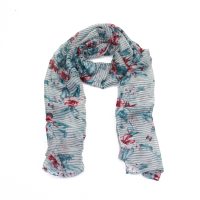 floral and butterfly scarf
